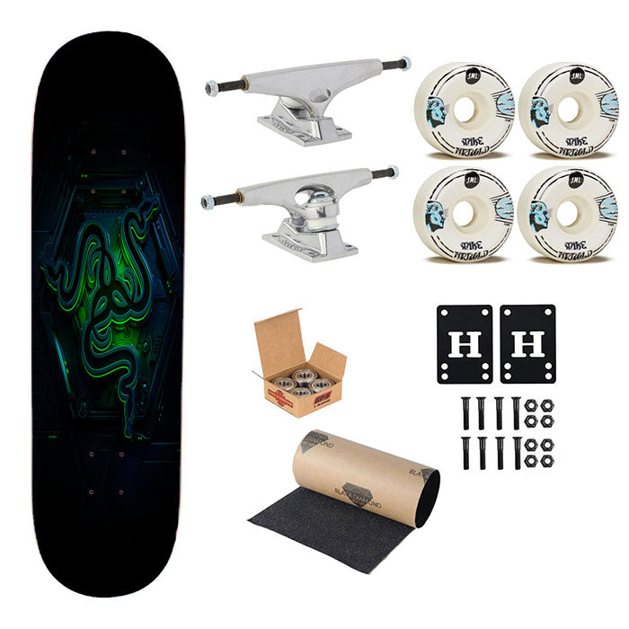 Razer Logo Skateboard Complete Board 8.0" X 31.75"