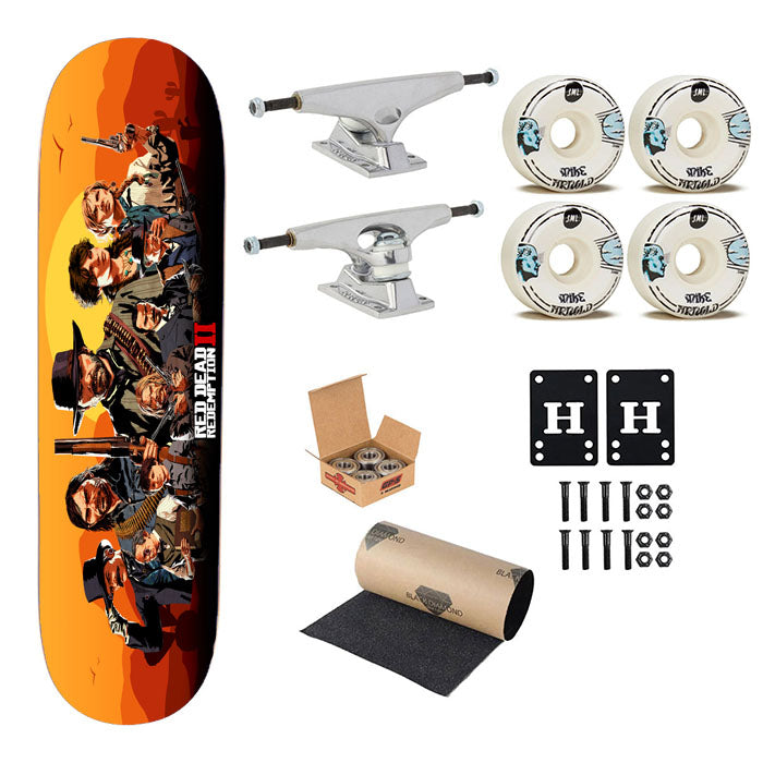 Rdr Red Dead Redemption Fan A Skateboard Complete Board 8.0" X 31.75"