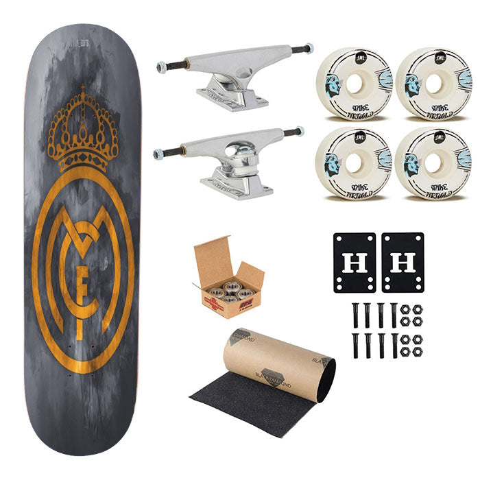 Real Madrid Icon Skateboard Complete Board 8.0" X 31.75"