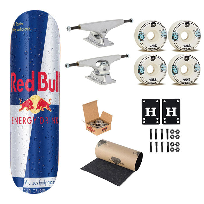 Red Bull 50 Ml Energy Drink Ice Ca Skateboard Complete Board 8.0" X 31.75"