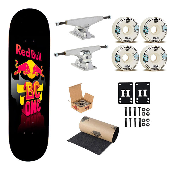 Red Bull Bc One Skateboard Complete Board 8.0" X 31.75"