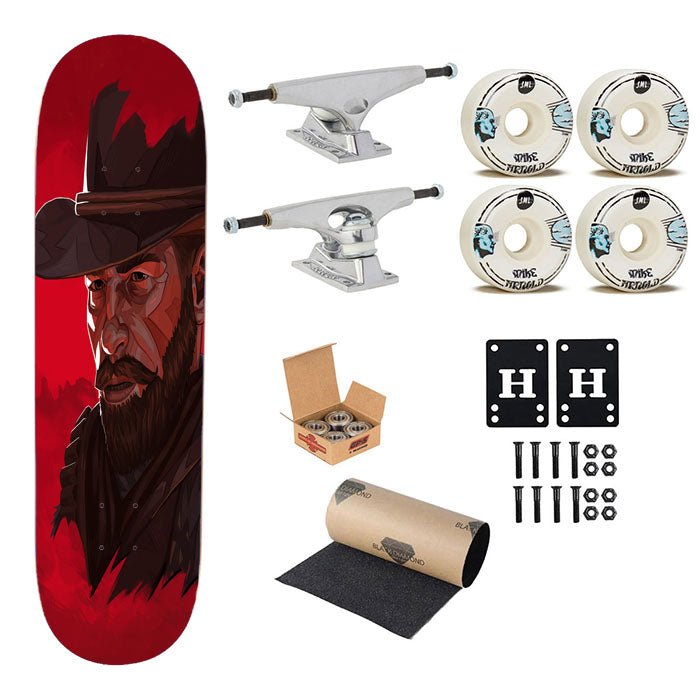 Red Dead Redemption Skateboard Complete Board 8.0" X 31.75"