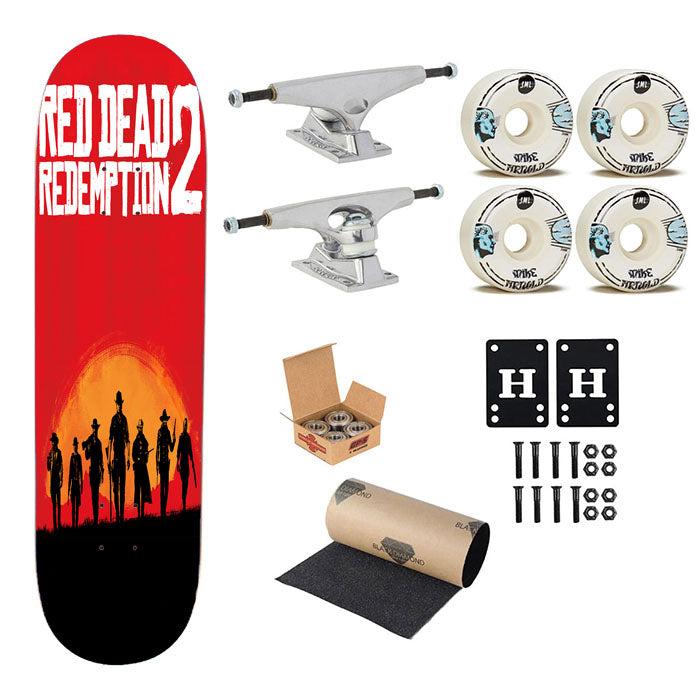 Red Dead Redemption 2 Games Wallpapers Skateboard Complete Board 8.0" X 31.75"