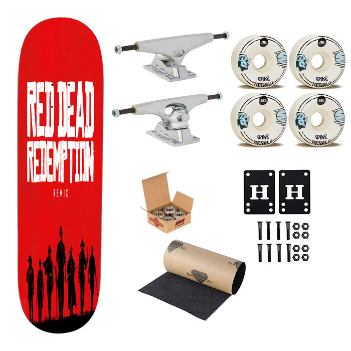 Red Dead Redemption R Skateboard Complete Board 8.0" X 31.75"