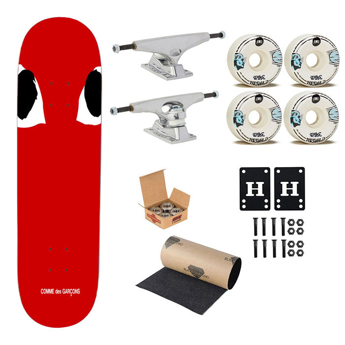 Red Heart Eyes Comme Des Garcons Skateboard Complete Board 8.0" X 31.75"