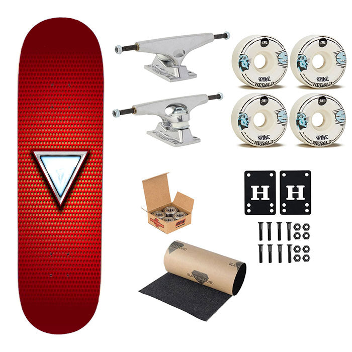 Red Iron Man Custom Skateboard Complete Board 8.0" X 31.75"