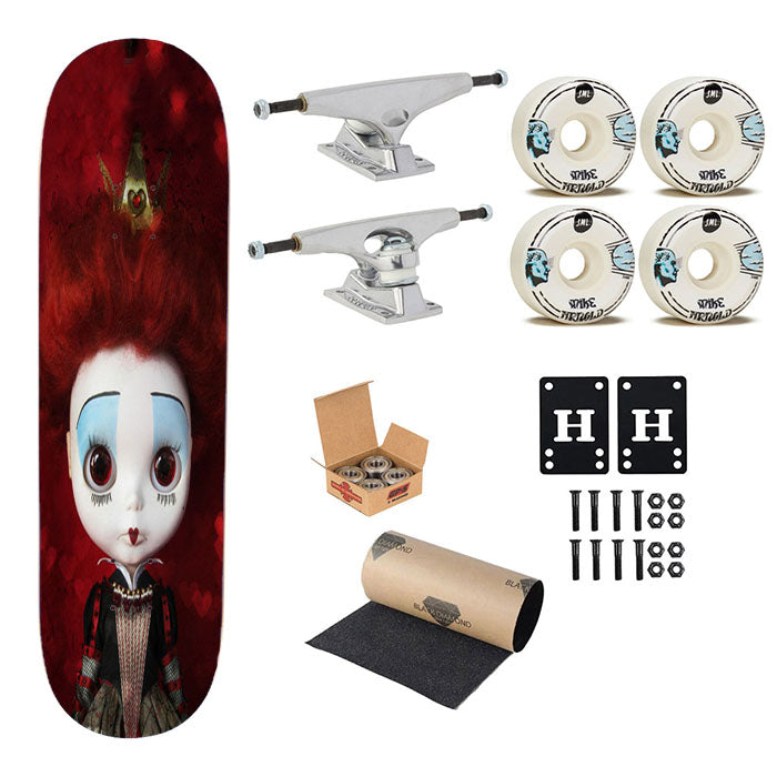 Red Queen Alice In Wonderland Skateboard Complete Board 8.0" X 31.75"