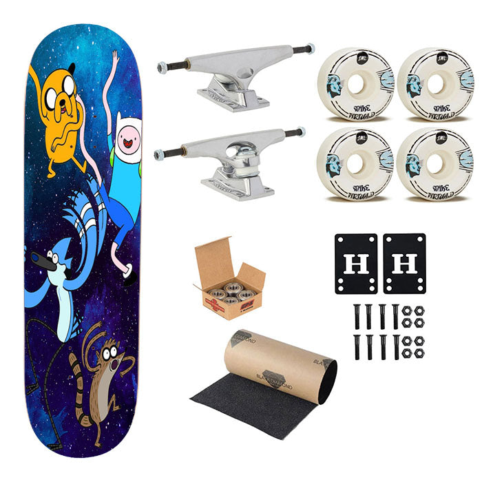 Regular Show Mordecai And Rigby Jake And Finn Dance Skateboard Complete Board 8.0" X 31.75"