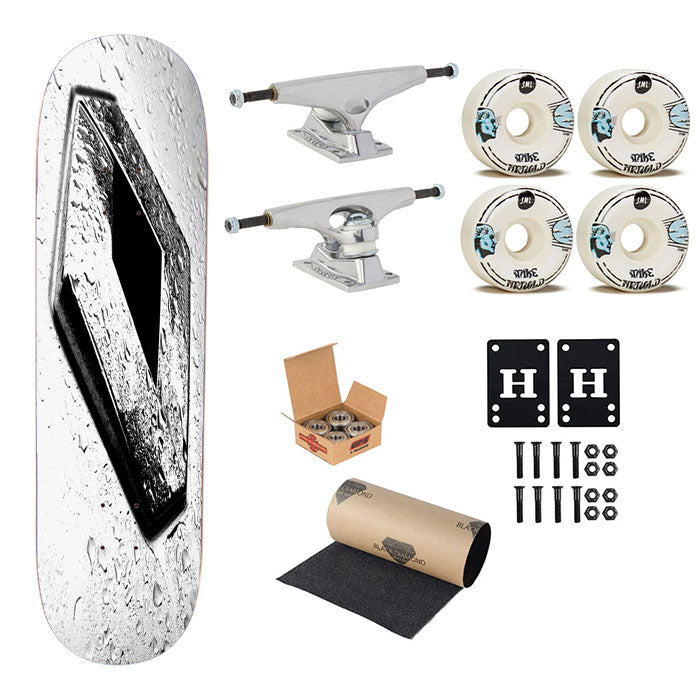 Renault Emblem After Rain Skateboard Complete Board 8.0" X 31.75"