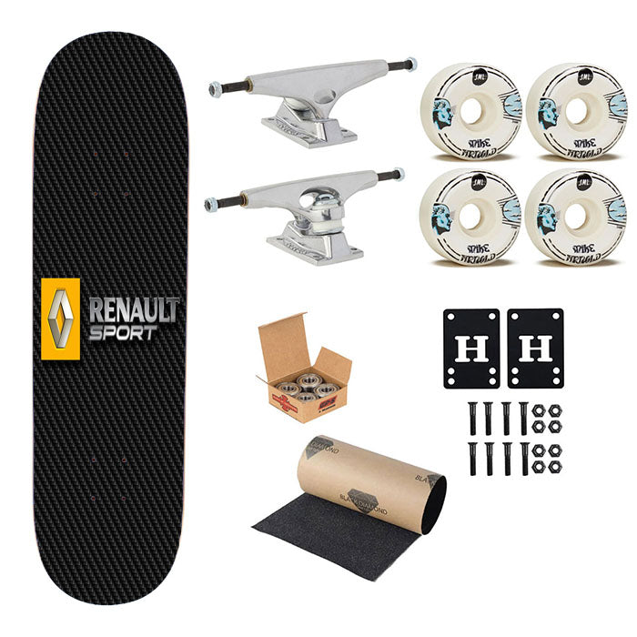 Renault Sport Carbon Fiber Skateboard Complete Board 8.0" X 31.75"