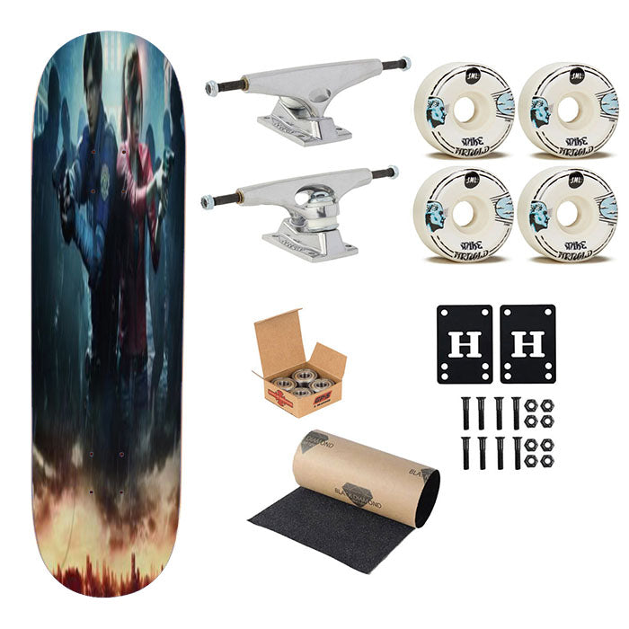 Resident Evil 019 Ga Skateboard Complete Board 8.0" X 31.75"