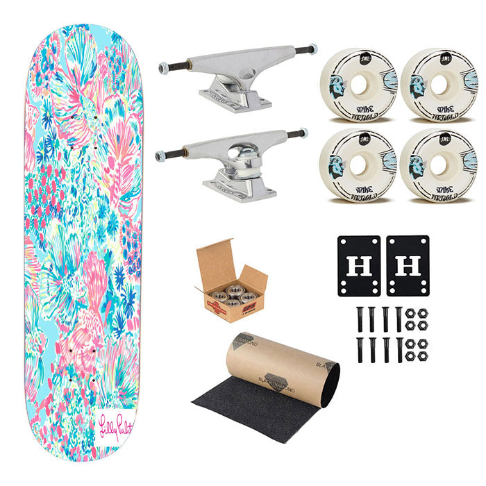 Resort Escape Lilly Pulitzer Skateboard Complete Board 8.0" X 31.75"