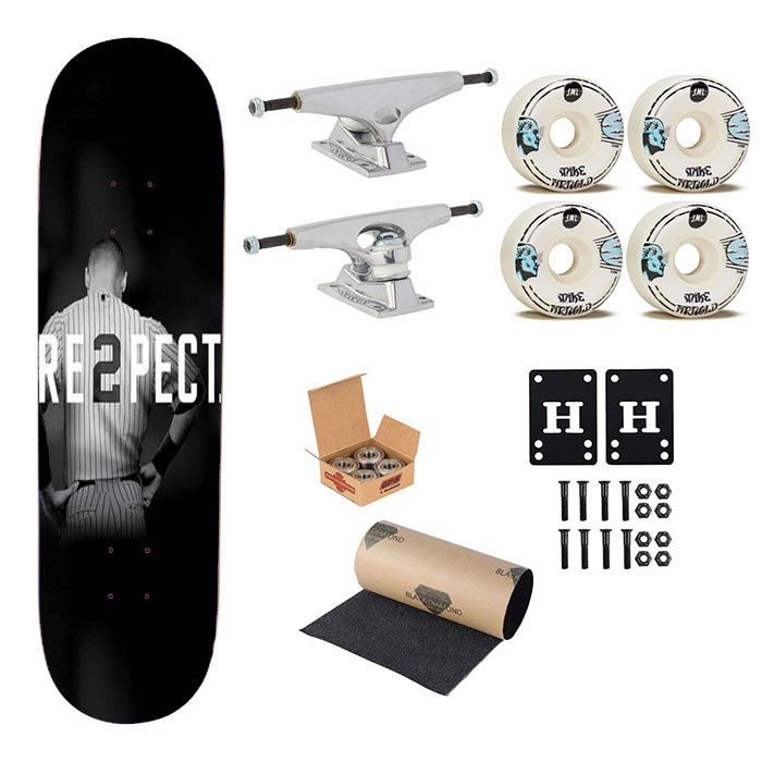 Respect Derek Jeter Repect Skateboard Complete Board 8.0" X 31.75"