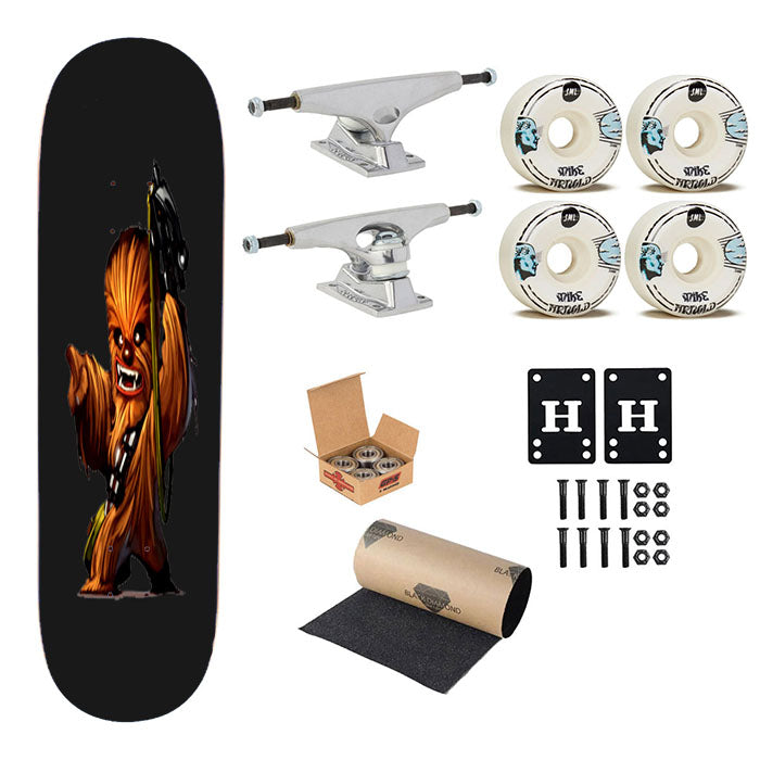 Return Of The Jedi Sci Fi The Force Chewbacca Skateboard Complete Board 8.0" X 31.75"