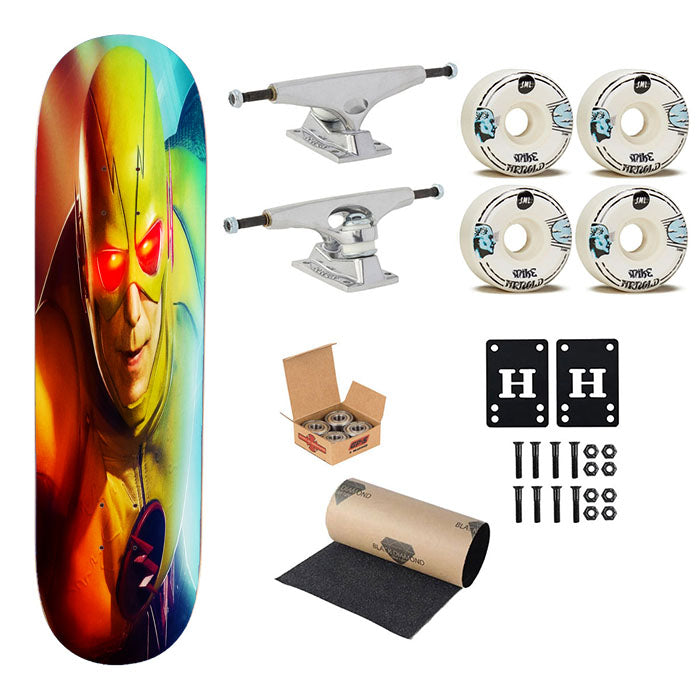 Reverse Flash Skateboard Complete Board 8.0" X 31.75"