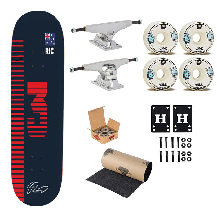 Ricciardo - F1 Skateboard Complete Board 8.0" X 31.75"