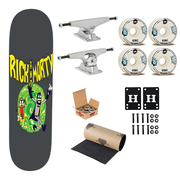 Rick And Morty Batman Skateboard Complete Board 8.0" X 31.75"