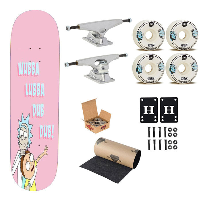 Rick And Morty Science Is Wise Skateboard Complete Board 8.0" X 31.75"
