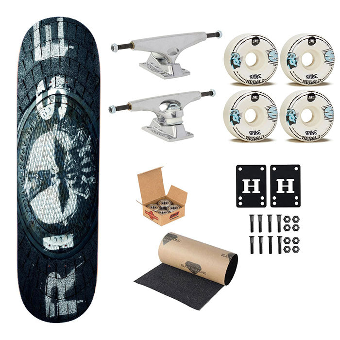 Rise Gotham City Batman Skateboard Complete Board 8.0" X 31.75"