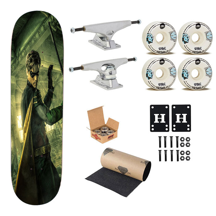 Robin Dick Grayson Titans Dc Comics Brenton Thwaites Skateboard Complete Board 8.0" X 31.75"