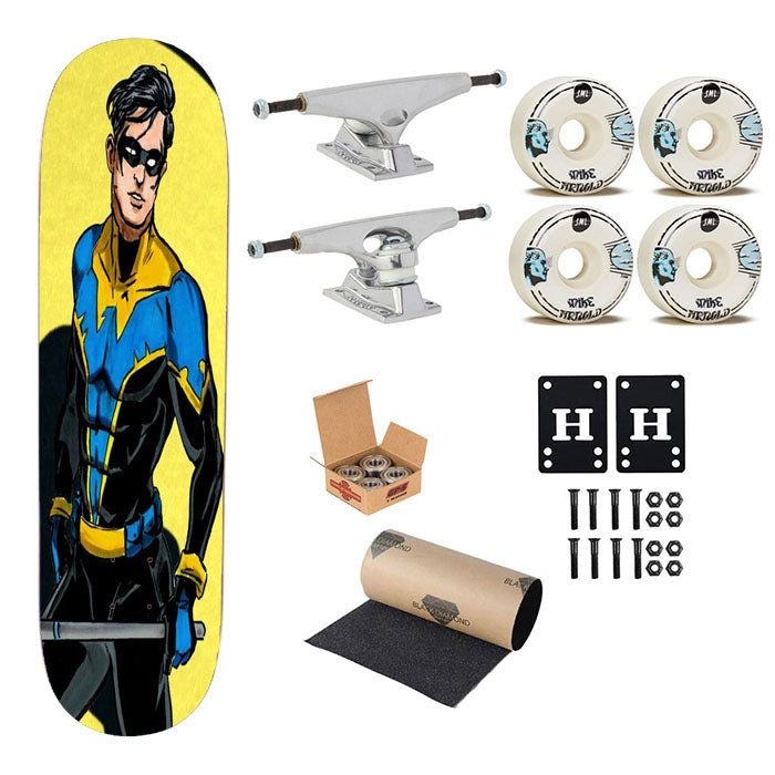 Robin Dick Grayson Titans Dc Comics Nightwings Skateboard Complete Board 8.0" X 31.75"