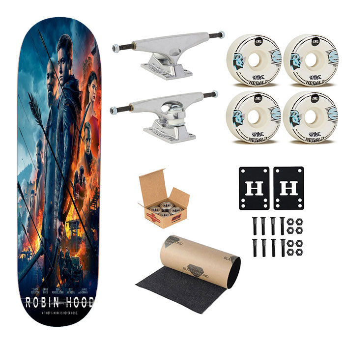 Robin Hood 018 Movie Post Skateboard Complete Board 8.0" X 31.75"