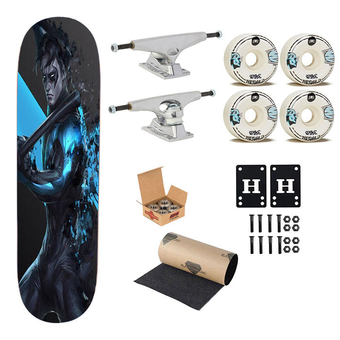 Robin The Nightwing Titans Skateboard Complete Board 8.0" X 31.75"