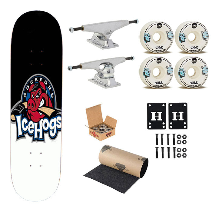 Rockford Ice Hogs Skateboard Complete Board 8.0" X 31.75"
