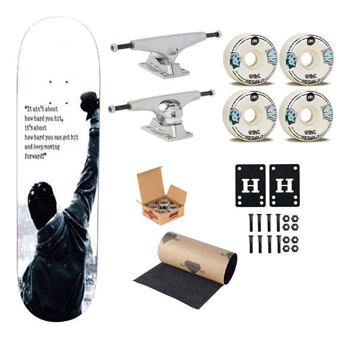 Rocky Balboa Skateboard Complete Board 8.0" X 31.75"