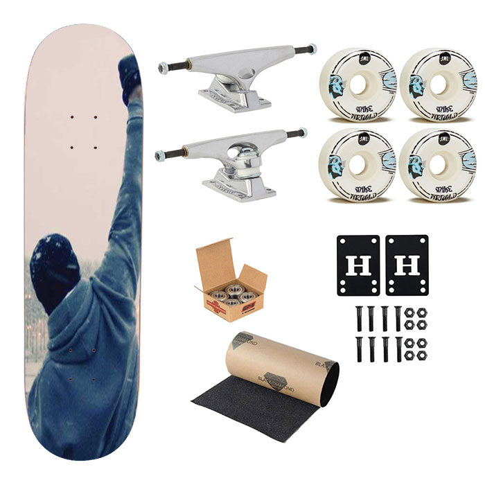 Rocky Balboa Fist Skateboard Complete Board 8.0" X 31.75"