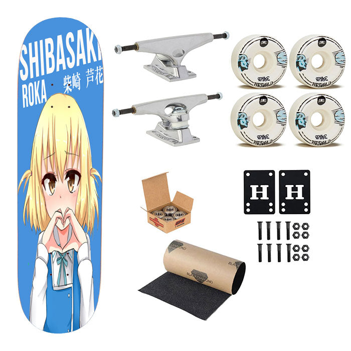 Roka Shibasaki D-Frag! Anime Skateboard Complete Board 8.0" X 31.75"