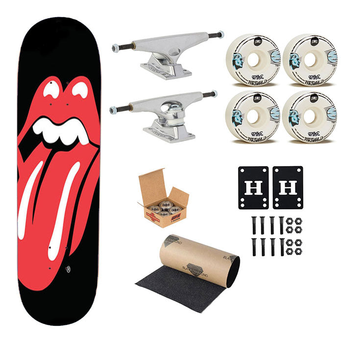 Rolling Stone Tongue Coaster Skateboard Complete Board 8.0" X 31.75"