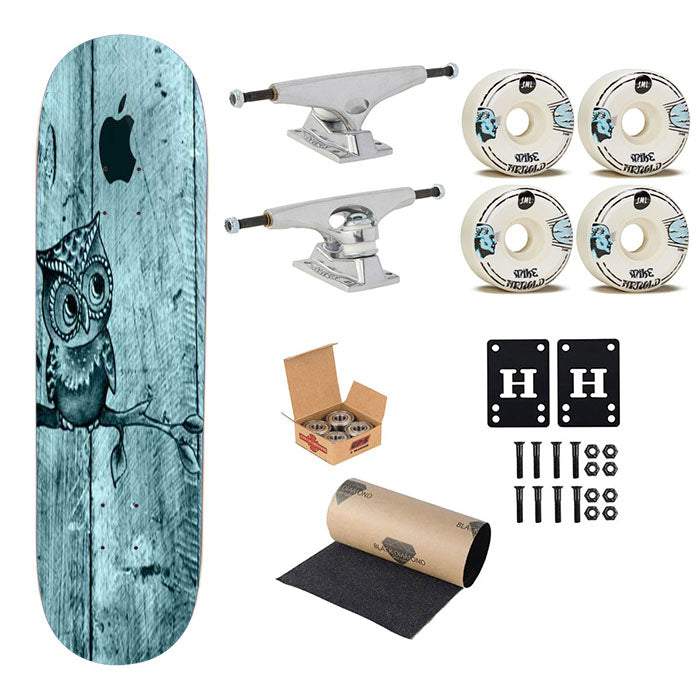 Romantic Owl Skateboard Complete Board 8.0" X 31.75"
