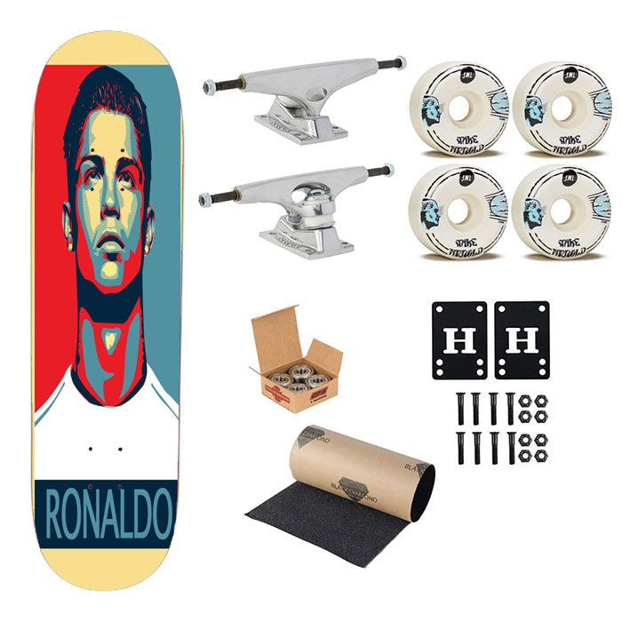 Ronaldo Obey Pop Skateboard Complete Board 8.0" X 31.75"