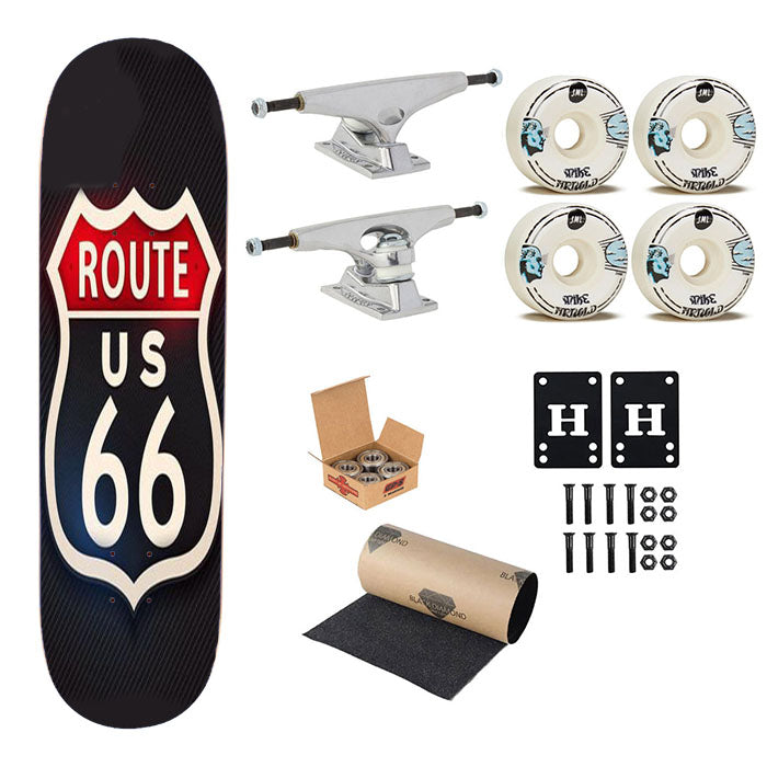 Route 66 Way Skateboard Complete Board 8.0" X 31.75"