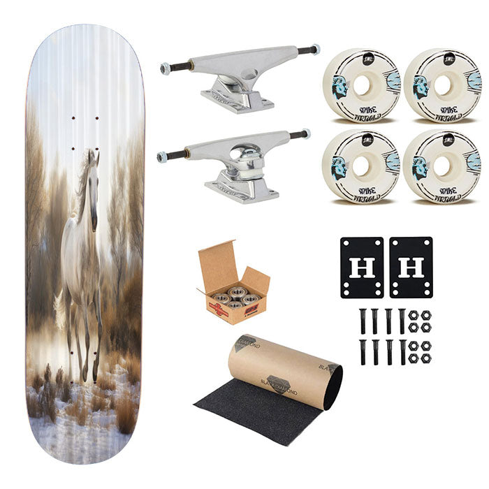 Running Horse Skateboard Complete Board 8.0" X 31.75"