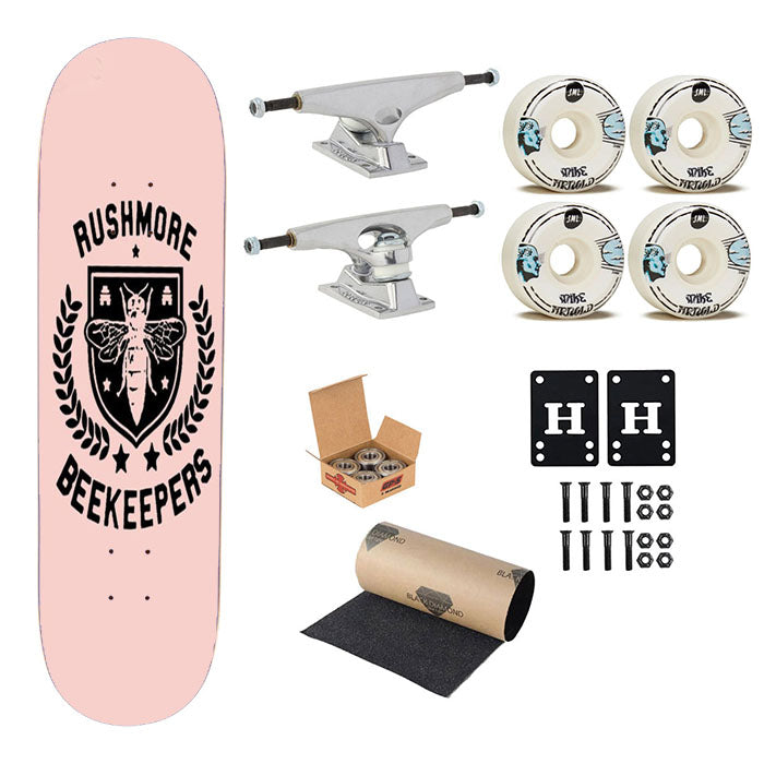 Rushmore Academy Bee Keepers Wes Anderson Skateboard Complete Board 8.0" X 31.75"