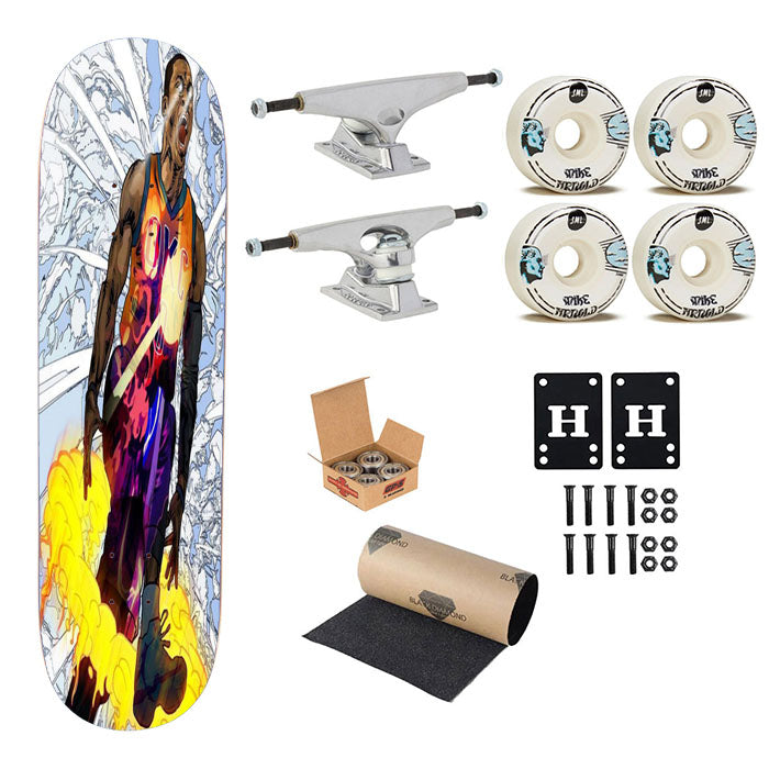 Russell Westbrook Art Skateboard Complete Board 8.0" X 31.75"