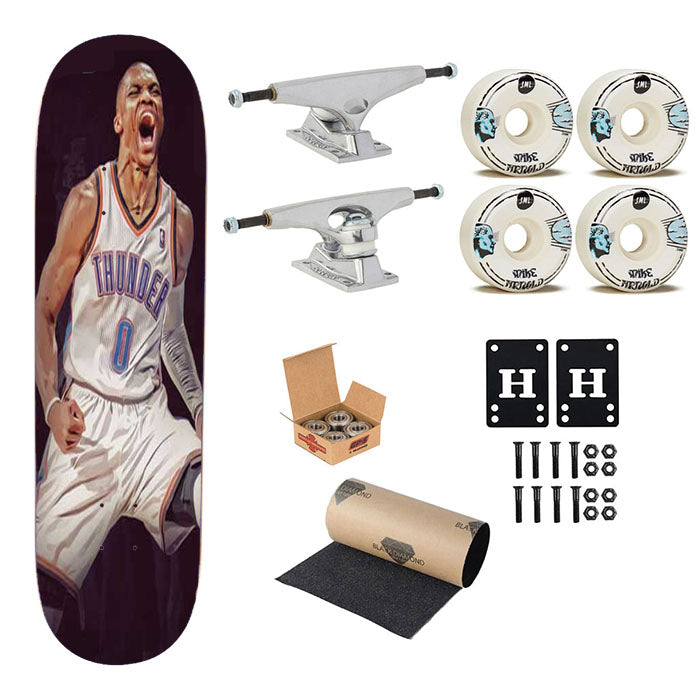 Russell Westbrook Scream Skateboard Complete Board 8.0" X 31.75"