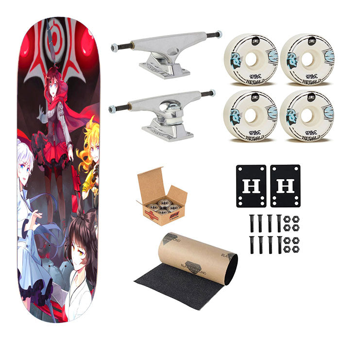 Rwby Art Volume Skateboard Complete Board 8.0" X 31.75"