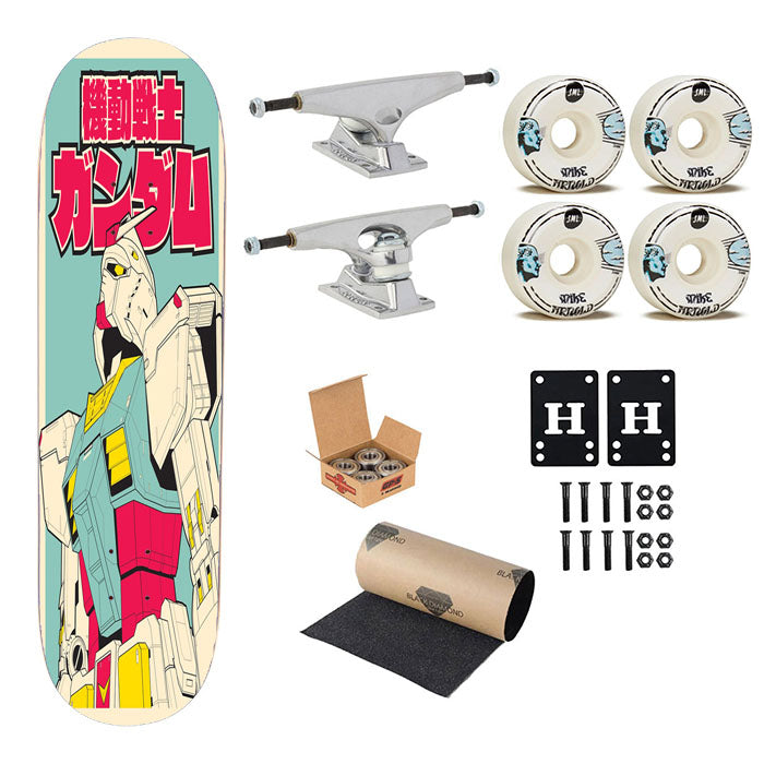 Rx 78 Vintage Gundam Mecha Skateboard Complete Board 8.0" X 31.75"