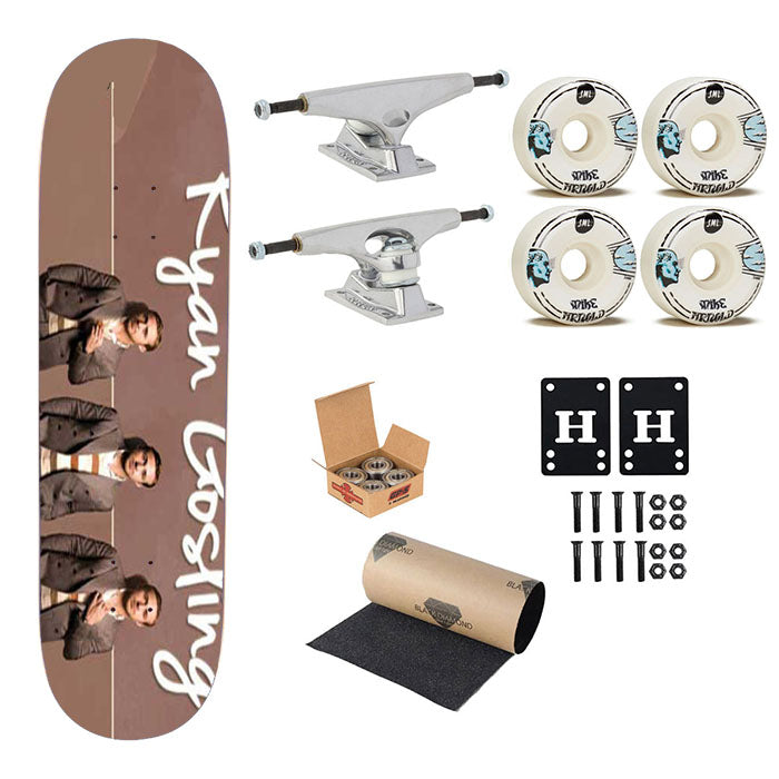 Ryan Gosling Trio Skateboard Complete Board 8.0" X 31.75"
