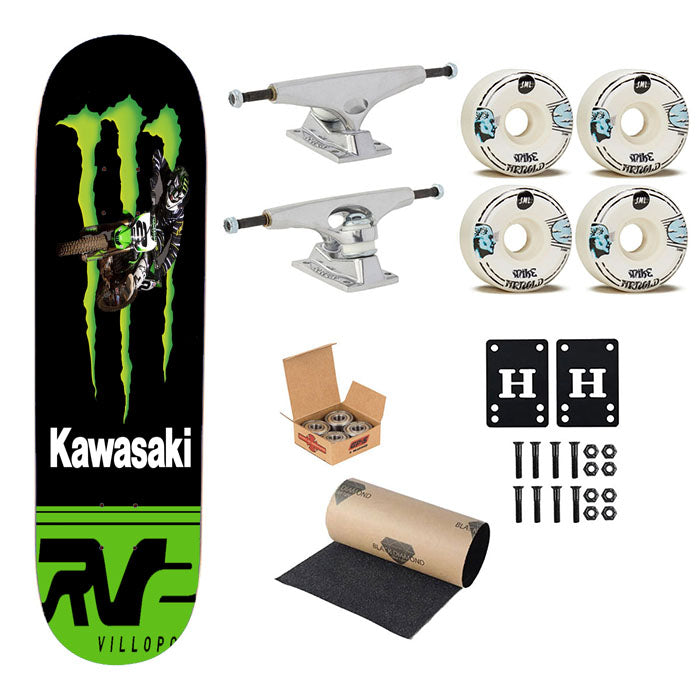 Ryan Villopoto Monster Thor Motocross Skateboard Complete Board 8.0" X 31.75"