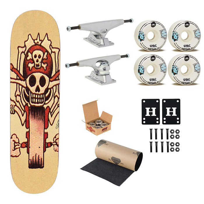 Sailor Jerry Tattoo Skateboard Complete Board 8.0" X 31.75"