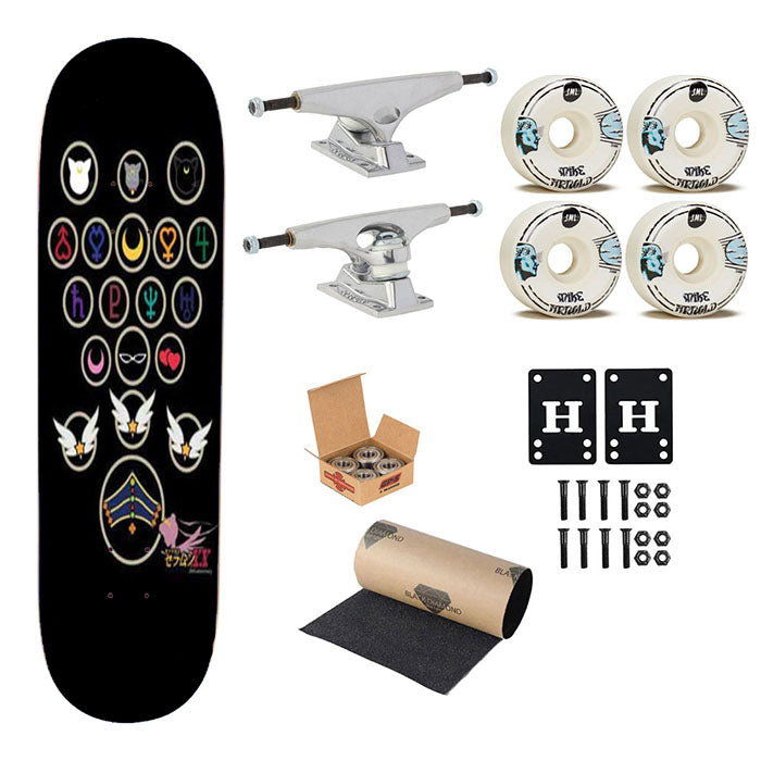 Sailor Moon Circles Skateboard Complete Board 8.0" X 31.75"