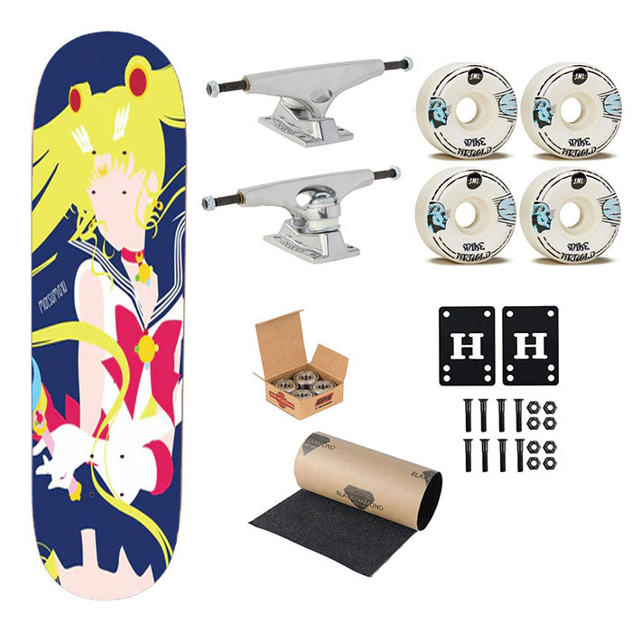 Sailor Moon Clipart Skateboard Complete Board 8.0" X 31.75"
