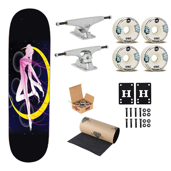Sailor Moon Pink Tendrils Skateboard Complete Board 8.0" X 31.75"