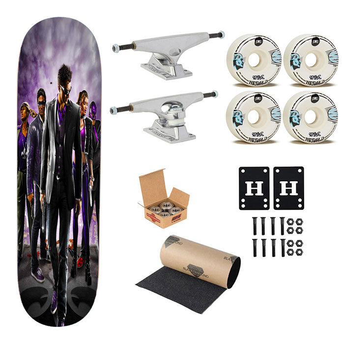Saint Row The Third Cover Skateboard Complete Board 8.0" X 31.75"