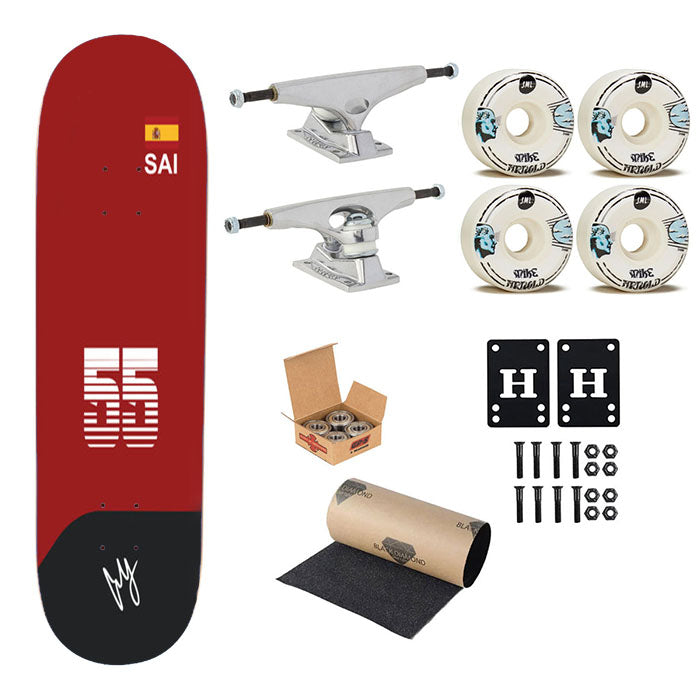 Sainz - F1 Skateboard Complete Board 8.0" X 31.75"