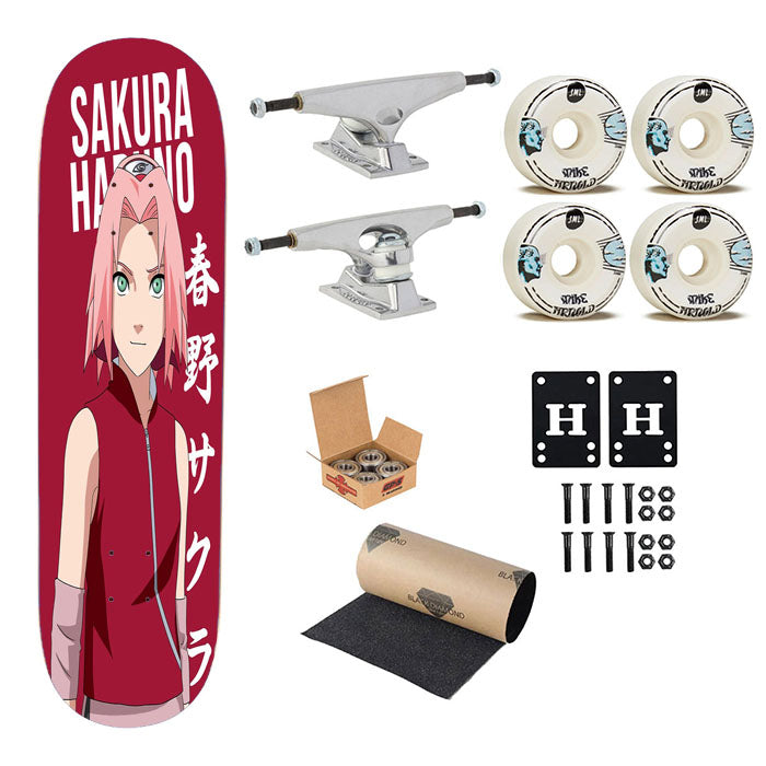Sakura Haruno Anime Skateboard Complete Board 8.0" X 31.75"